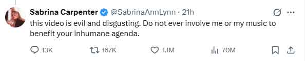 Sabrina Carpenter Vs White House: Whats the controversy