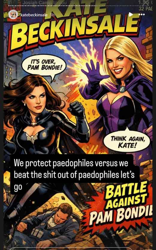 Reports on Diddy, Elon Musk and Epsteins male genitalia highlighted in actors criticism of Pam Bondi