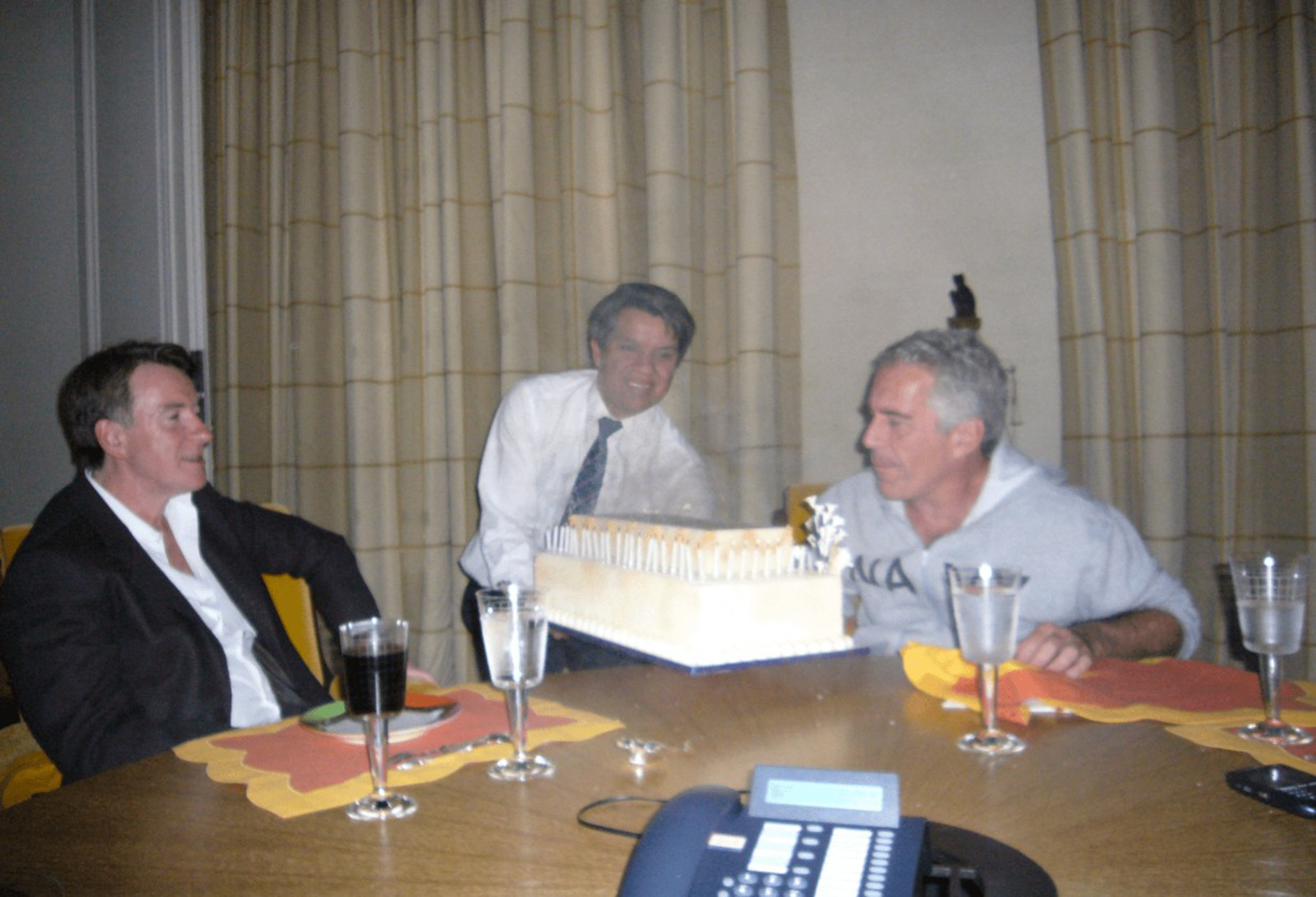 Lord Mandelson with paedophile financier Jeffrey Epstein