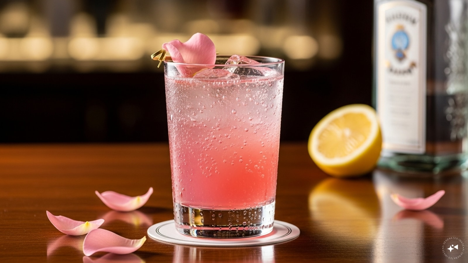  Rose Lemon Gin Fizz: Gin, lemon juice, and rose syrup create a floral cocktail with a zingy twist. Topped with soda and a rose petal garnish, it’s sophisticated, aromatic, and perfect for special occasions.